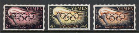 Yemen-YAR-1963-Mi325-327-Olympics-Opt-YAR-27-9-1962-MUH