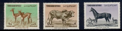 Yemen-YAR-1964-Mi14-16-Animals