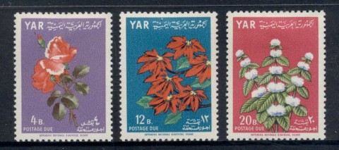 Yemen-YAR-1964-Mi17-19-Flowers