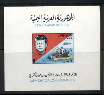 Yemen-YAR-1965-MiMS40-President-JFK-Kennedy