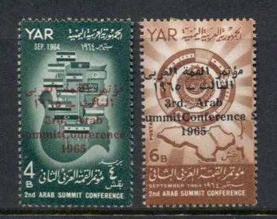 Yemen-YAR-1966-Mi471-472-Arab-Summit-Conference-Opts-MH