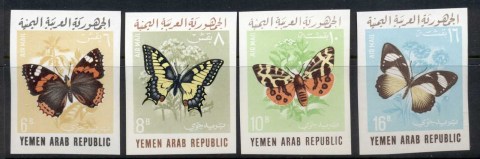 Yemen-YAR-1966-Mi490B-493B-Insects