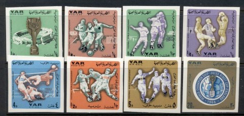 Yemen-YAR-1966-Mi504B-511B-World-Cup-Soccer-IMPERF-MUH