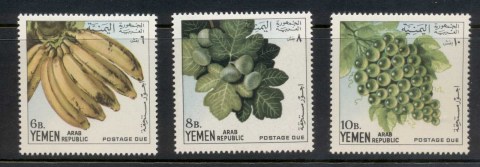 Yemen-YAR-1967-Mi28-30-Fruit-Postage-Dues-MUH