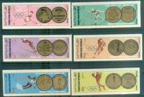 Yemen-YAR-1968-Grenoble-Winter-Olympic-Medalists-I-MUH-lot77290