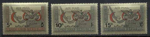 Yemen-YAR-1968-Mi727-729-Red-Crescent-Society