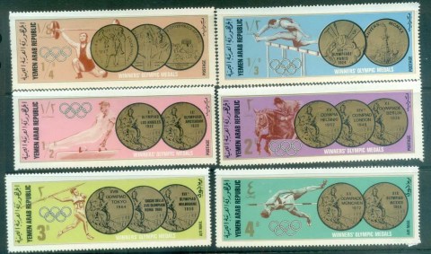 Yemen-YAR-1968-MiGrenoble-Winter-Olympic-Medalists-II-MUH-lot77291