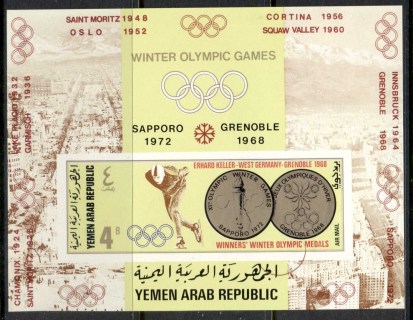 Yemen-YAR-1968-MiMS74B-Winter-Olympics-Grenoble-MS-IMPERF-MUH