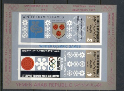 Yemen-YAR-1968-MiMS82-Winter-Olympics-Venues