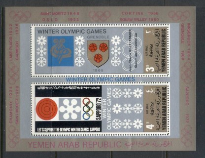 Yemen-YAR-1968-MiMS83-Winter-Olympics-Venues