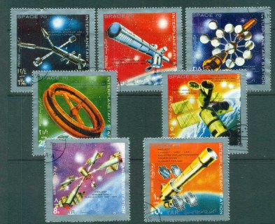 Yemen-YAR-1970-Interplanetary-Space-Stations-CTO