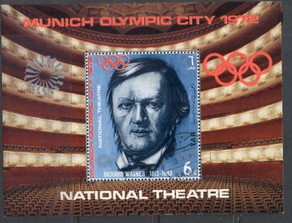 Yemen-YAR-1971-MiMS155-Olympic-City-of-Munich-Operas-MS-CTO