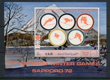 Yemen-YAR-1971-MiMS173-Winter-Olympics-Sapporo-Modern-Winter-Sports-MS-MLH