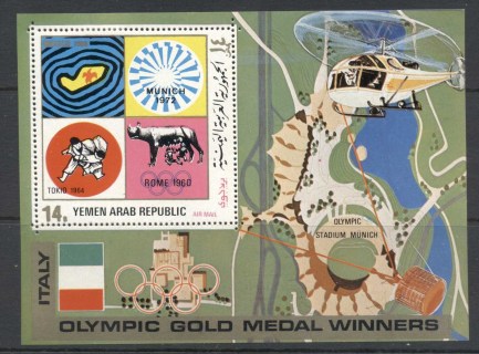 Yemen-YAR-1971-MiMS177-Olympic-Gold-Medallists-Italy-MS-MLH