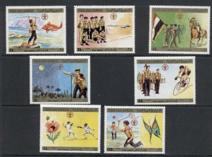 Yemen-YAR-1980-Mi1610A-1616A-World-Scout-Jamboree-MUH