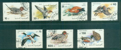 Yemen-YAR-1990-Waterbirds-CTO