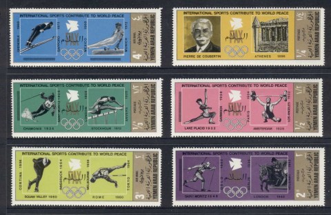 Yemen-1971-Mi1295-1300-International-Sport