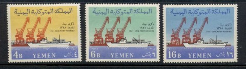 Yemen-1961-Mi212-214-Completion-of-Hodeida-Port-MLH