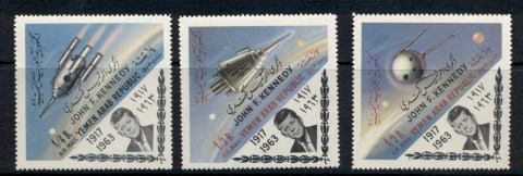 Yemen-1964-Mi332-334-President-JFK-Kennedy-Opts