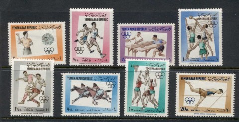 Yemen-1964-Mi336-343-Sports-MLH