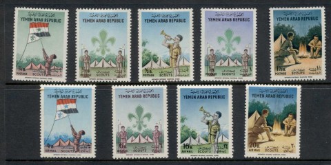 Yemen-1964-Mi368-376-Boy-Scouts-faults