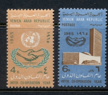 Yemen-1965-Mi430-431-UN-20th-Anniversary-ICY-MLH