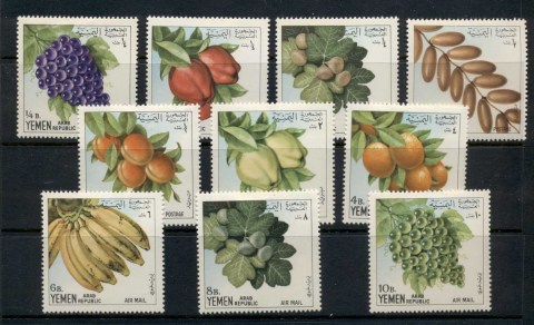 Yemen-1967-Mi551-560-Fruit-MLH