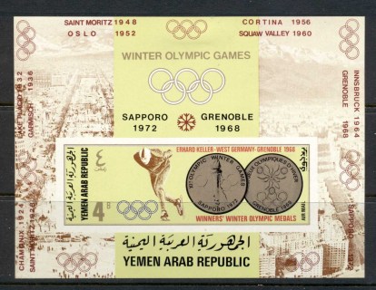 Yemen-1968-MiMS74B-Winter-Olympics-Grenoble-MS-IMPERF-MLH