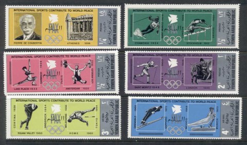 Yemen-1971-Mi1295-1300-International-Sport