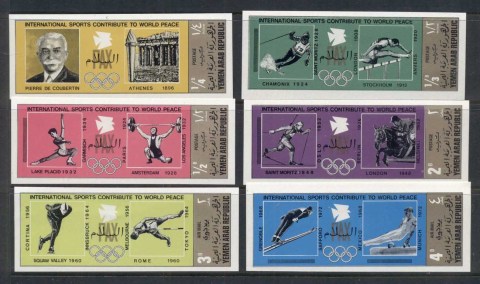 Yemen-1971-Mi1301-1306-International-Sport