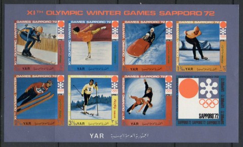 Yemen-1971-Mi1448-1454-Winter-Olympics-Sapporo-Modern-Winter-Sports-sheetlet-sheetlet-MUH