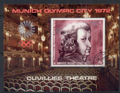 Yemen-1971-MiMS156-Olympic-City-of-Munich-Operas-MS-CTO