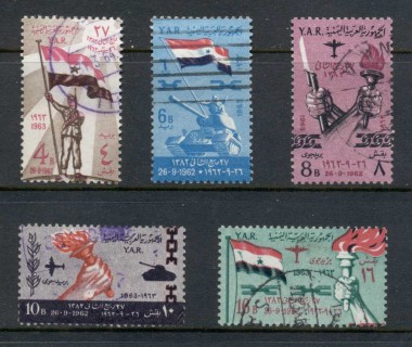 yemen-1963-Mi275-279-Foundation-of-the-Yemen-Arab-Republic-FU