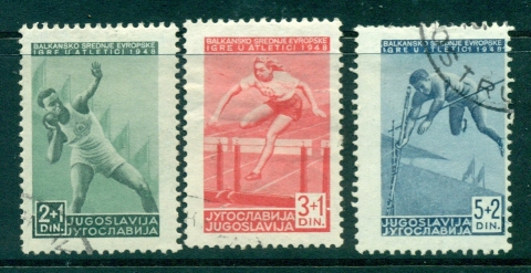 Yugoslavia-1948-Balkan-Central-Europe-Games-CTO-lot40395