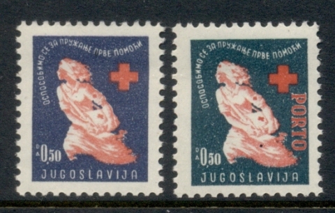 Yugoslavia-1948-Postal-Tax-Red-Cross-MUH