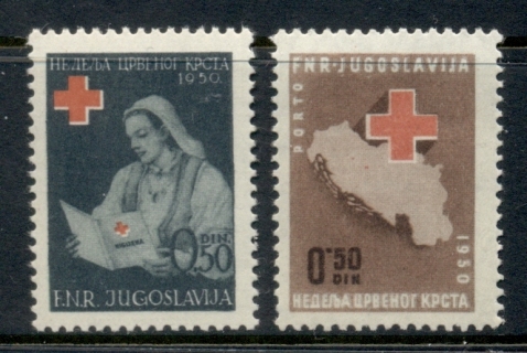 Yugoslavia-1950-Postal-tax-Red-Cross-MUH