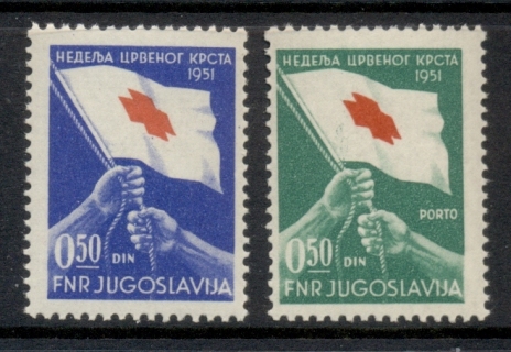 Yugoslavia-1951-Postal-tax-Red-Cross-MUH