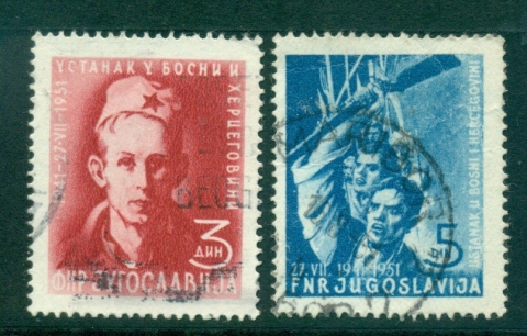 Yugoslavia-1951-Revolution-in-Bosnia-Herzegovina-FU-lot40419