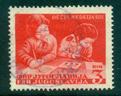 Yugoslavia-1951-Schildrens-day-FU-lot40414