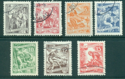 Yugoslavia-1953-55-Workers-Industry-Asst-7-FU-lot40425