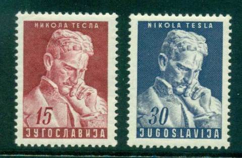 Yugoslavia-1953-Nikola-Tesla-MLH-lot40432