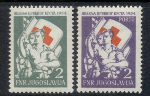 Yugoslavia-1954-Postal-tax-Red-Cross-MUH