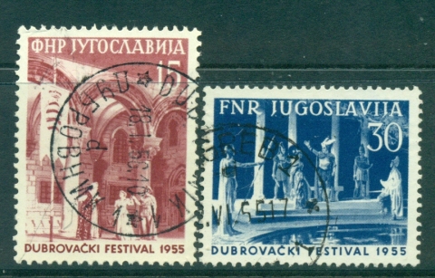 Yugoslavia-1955-Festival-at-Dubrovnik-FU-lot40451