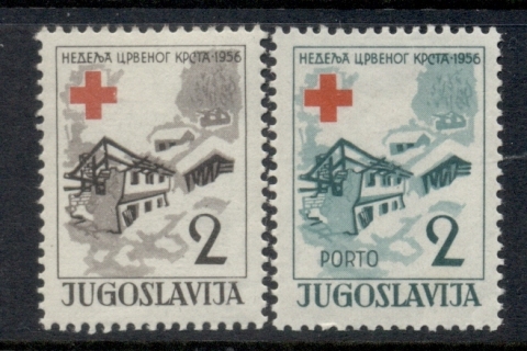 Yugoslavia-1956-Postal-tax-Red-Cross-MUH