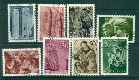 Yugoslavia-1956-Yugoslav-Art-Asst-8-FU-lot40458