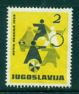 Yugoslavia-1958-Childrens-Week-MH-lot40478