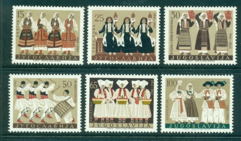 Yugoslavia-1961-Regional-Costumes-MLH-lot40494