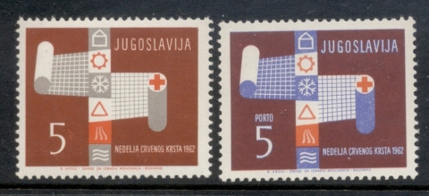 Yugoslavia-1962-Postal-tax-Red-Cross-MUH