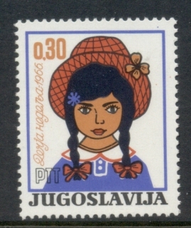 Yugoslavia-1966-Childrens-Week-MUH