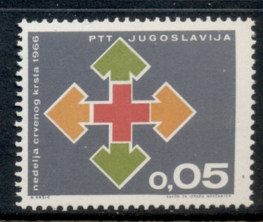 Yugoslavia-1966-Postal-tax-Red-Cross-MUH